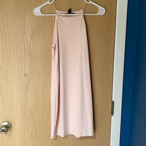 Pink slip dress